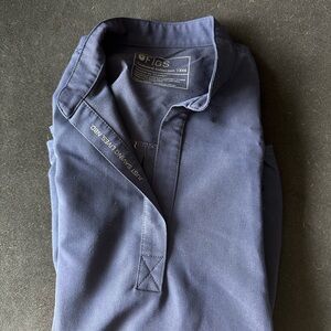 Figs Navy Blue Rafaela Scrub Top